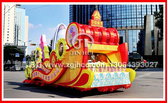 农民丰收节巡游彩车花车设计制作就来自贡锦彩灯公司