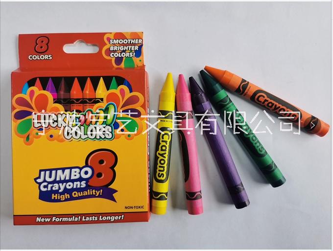 彩盒装彩色蜡笔4色 8色蜡笔尺寸0.8/8cm儿童学生美术图画绘画蜡笔图片