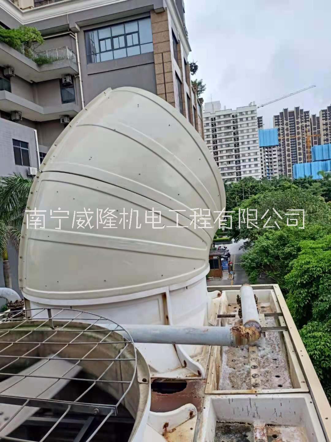 冷却塔玻璃钢材质降噪隔音导风筒 广西冷却塔玻璃钢材质降噪隔音消音导风筒