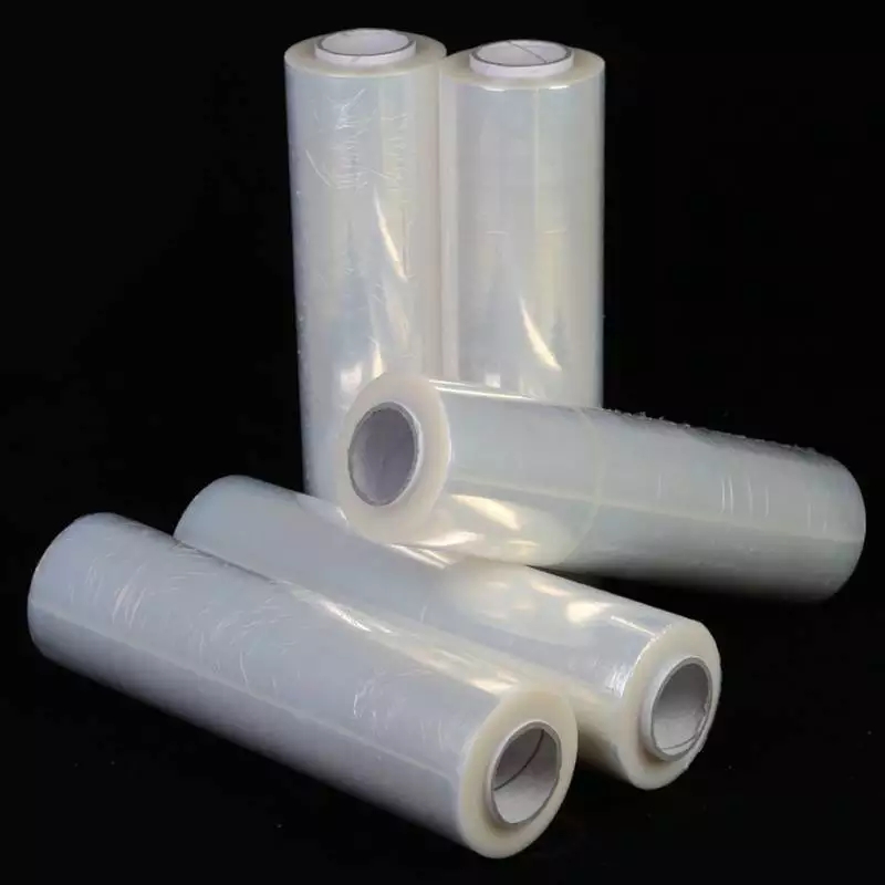 厂家批发机用手用拉伸膜缠绕膜加厚拉伸力强规格可定制PE膜塑料膜