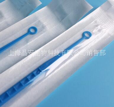 上海晶安一次性无菌接种环 接种针 微生物细胞采样棒 1、5/10ul塑料接种环 定量接种环 一次性塑料接菌环