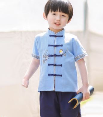 幼儿园国学风园服夏季装小学生校服演出服中国风复古风款式多