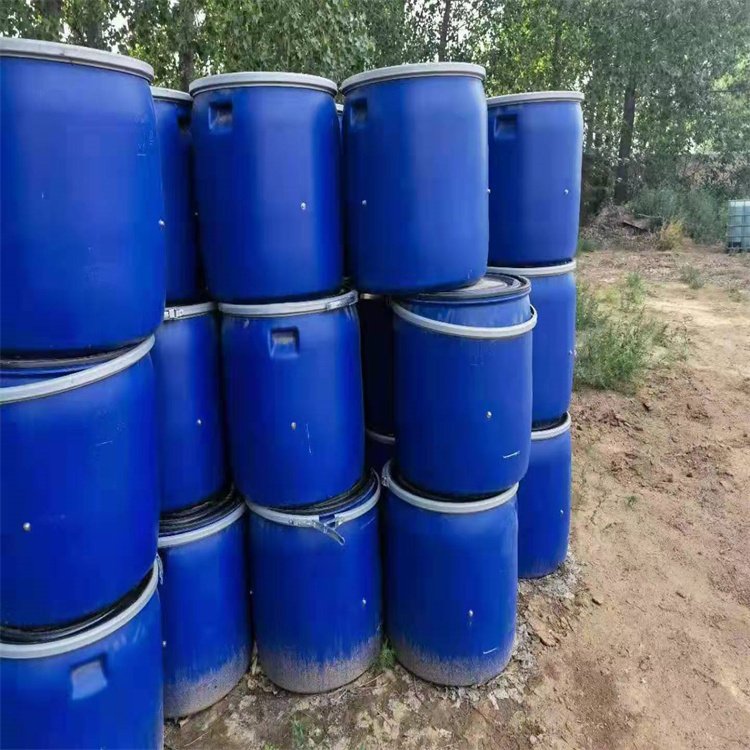 二手60升抱箍塑料桶 60L法兰桶 60L蓝色化工桶 60L开口包装桶