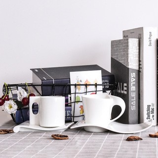 厂家批发纯白骨瓷杯碟 创意陶瓷下午茶杯  咖啡具套装可制作logo