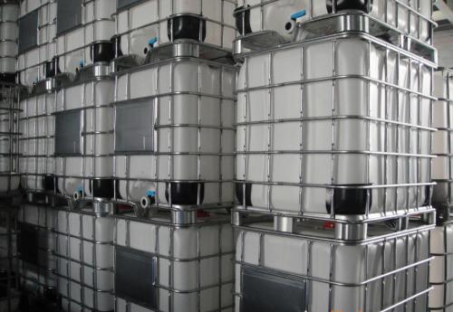 1吨加厚食品级IBC吨桶 1000L塑料桶集装箱铁架叉车运输化工包装桶