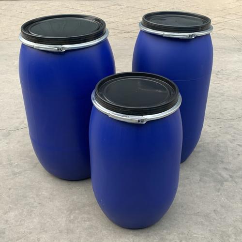 200升塑料桶 200KG塑料桶 蓝色大桶生产厂家 200升法兰桶