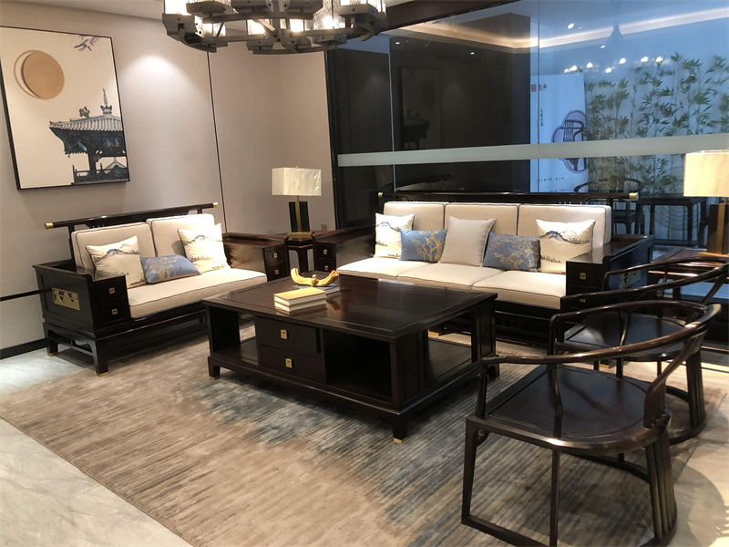泓宋红木家具新中式沙发天津新中式红木家具品牌|新中式红木沙发该如何选择？