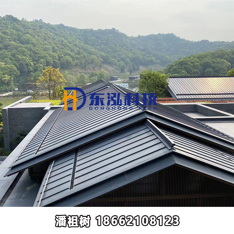 钛锌合金板 0.7mm厚25-430型钛锌合金金属屋面板 进口德锌法锌秘鲁锌钛锌板