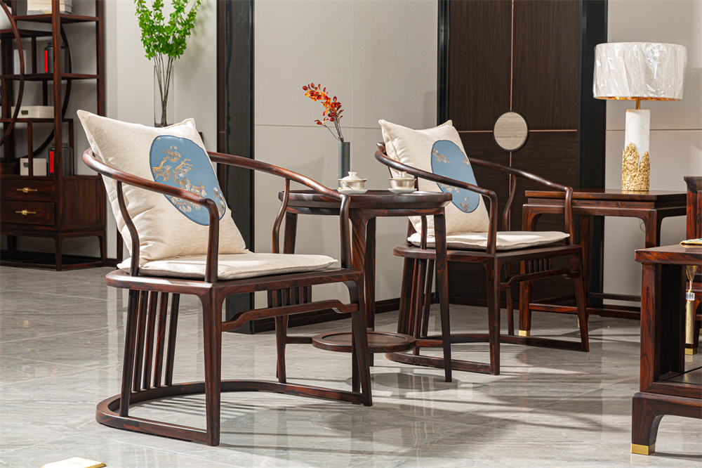 红木沙发组合新中式红木家具沙发 印尼黑酸枝阔叶黄檀新中式沙发茶几组合