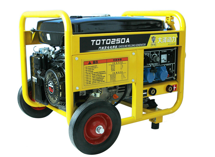 250A汽油发电电焊机性能特点，TOTO250A