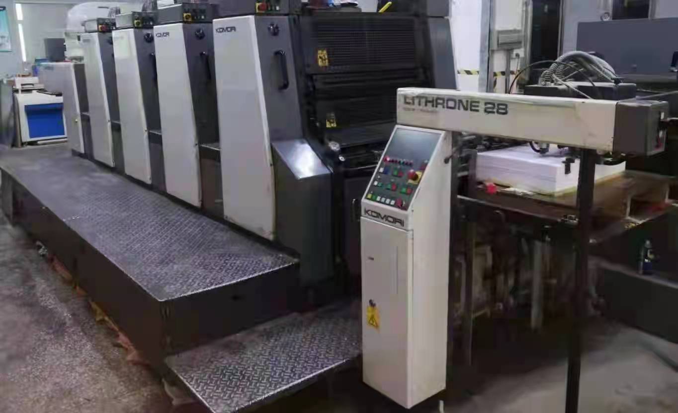 出售1999年小森428高配半自动装板印刷机 小森428高配印刷机
