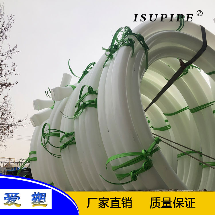 PE白色盘管厂家定制PE白色盘管 聚乙烯白色塑料管 PE盘管路灯穿线管