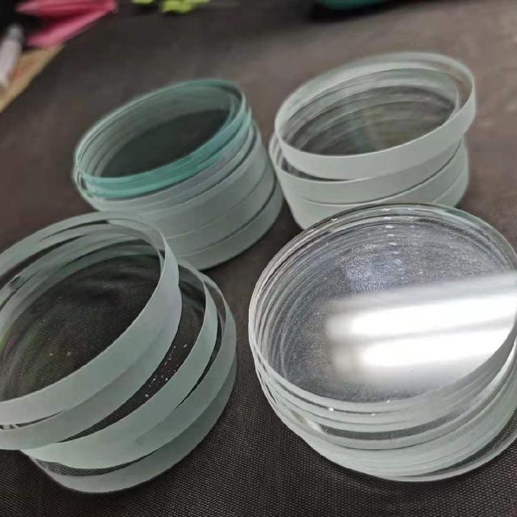 泽容玻璃科技长期供应各种 超白水平仪玻璃片 3-8mm厚圆玻璃片图片