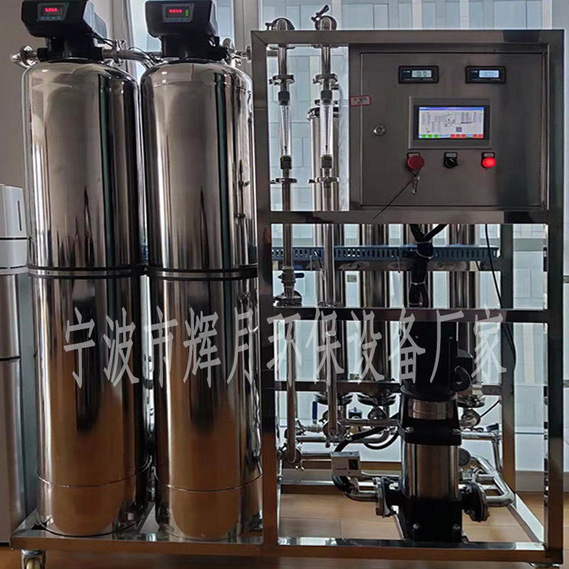衢州食品级纯净水处理 辉月不锈钢纯水机厂家 双级反渗透设备定做