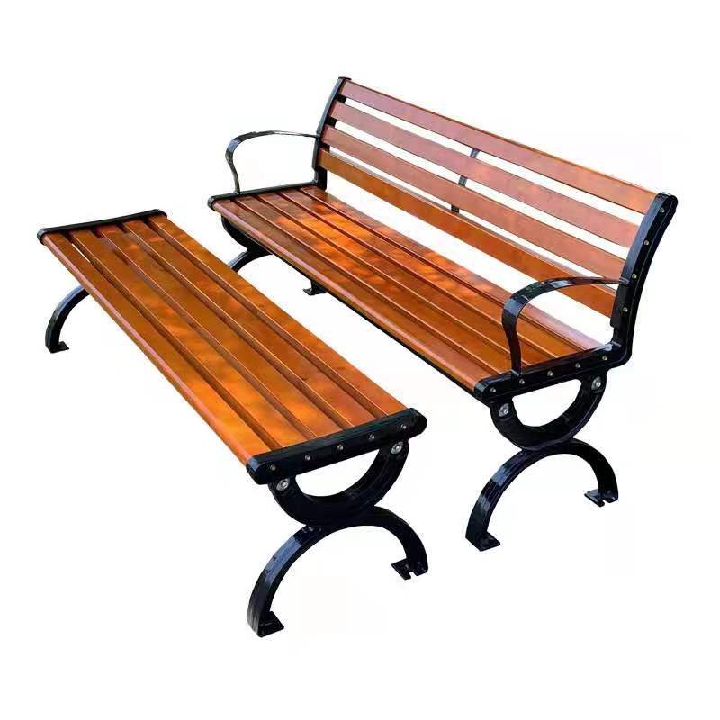 临沧户外休闲座椅公园椅厂家 定制塑木实木长条坐凳-佳靖户外