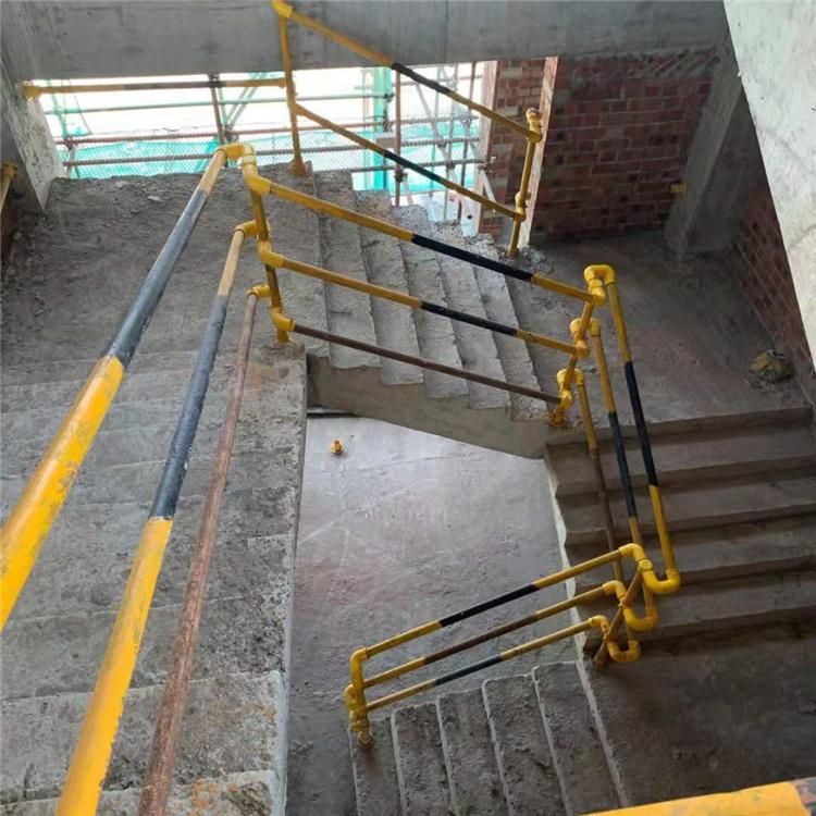 基坑楼梯立杆 标准化楼梯防护栏立杆 楼梯立杆