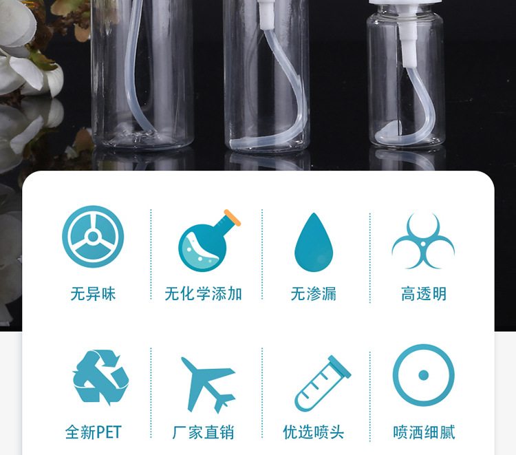 透明分装药瓶子定做印字 刻度瓶厂家一手货 pet空瓶订制 刻度瓶子定做印字
