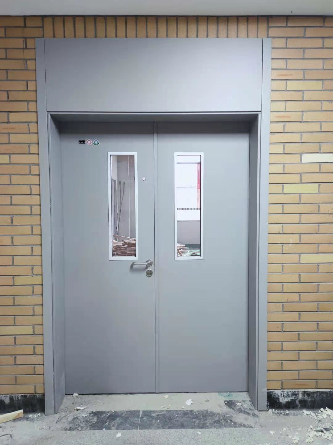 供应病房门手动平开门钢质门包套医用门可量尺