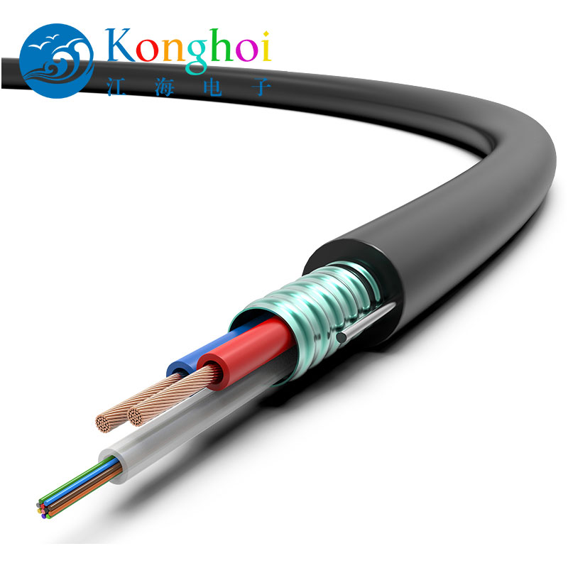 江海厂家光电复合缆可定制 光纤综合线线缆设备铠装护套图片