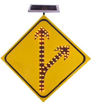 供应高速公路分流标志牌太阳能交通标志牌led发光标志牌厂家 高速公路分流、合流标志厂家