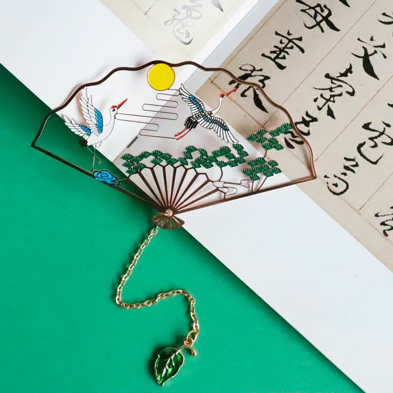 复古文艺书签定做刻字铜片薄片书签定做上海书签厂定制