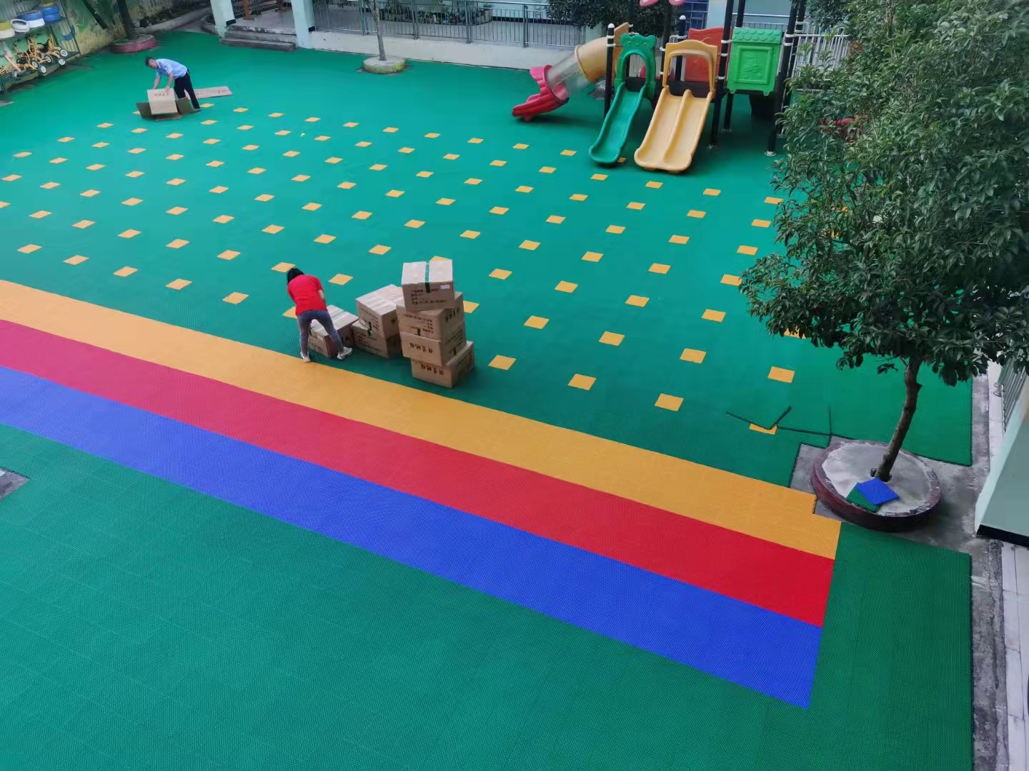 山东悬浮地板拼接地板 幼儿园地板