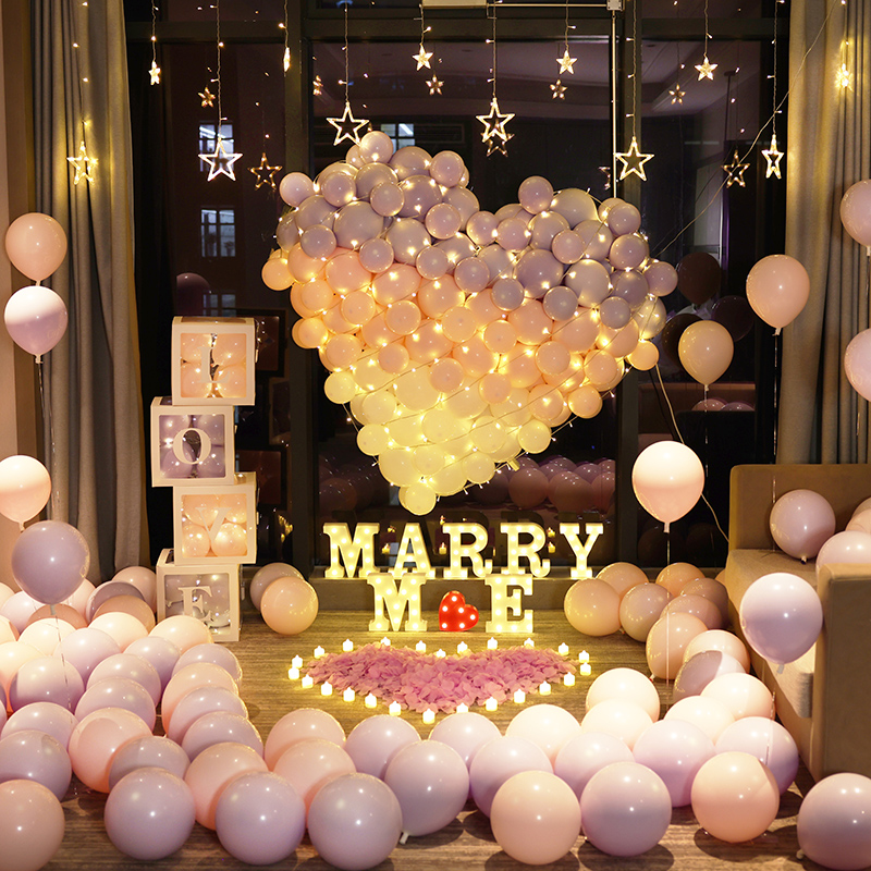 宝宝宴满月周岁生日派对上门布置气球装饰背景墙百日宴策划