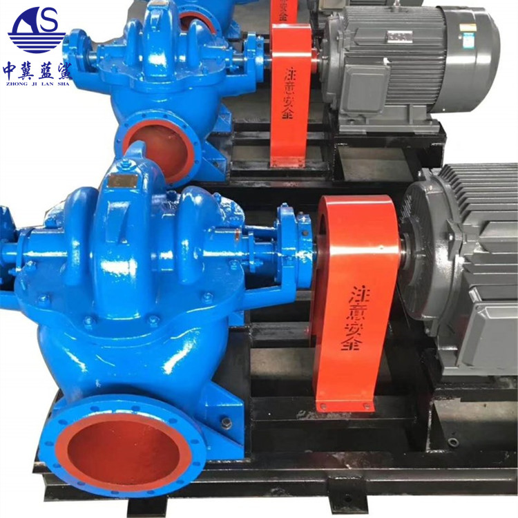 生产定制6SH-6型卧式高扬程离心式双吸泵SH柴油机农用水泵增压泵 SH双吸泵图片