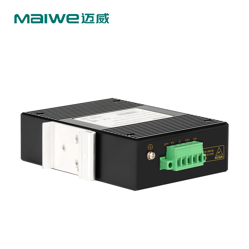 迈威MIGE1203G-GF准工业级千兆光纤收发器 1光2电导轨式光电转换器