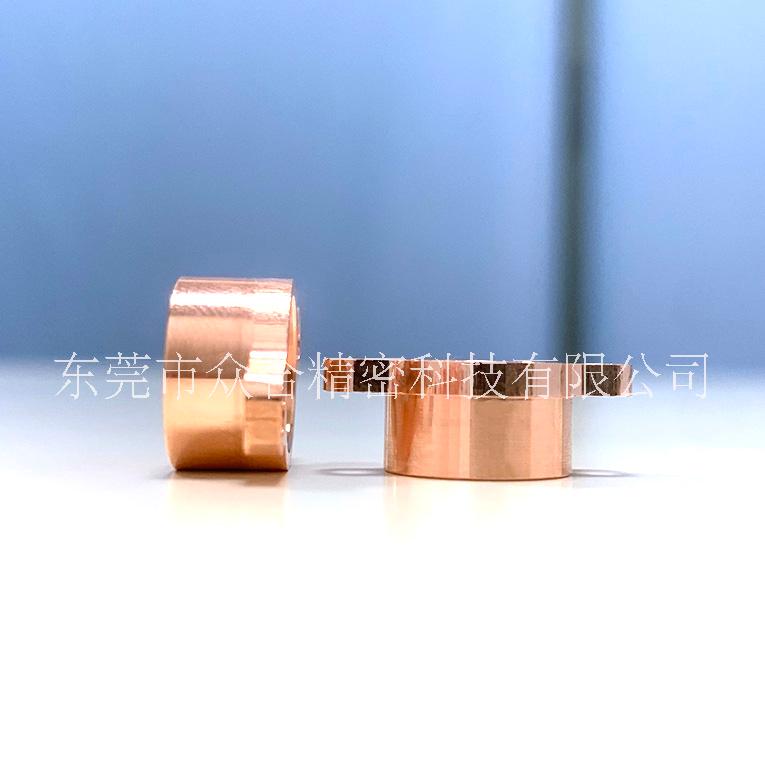 东莞众合精密科技CNC数控车床加工件-菱形连接器红铜外壳