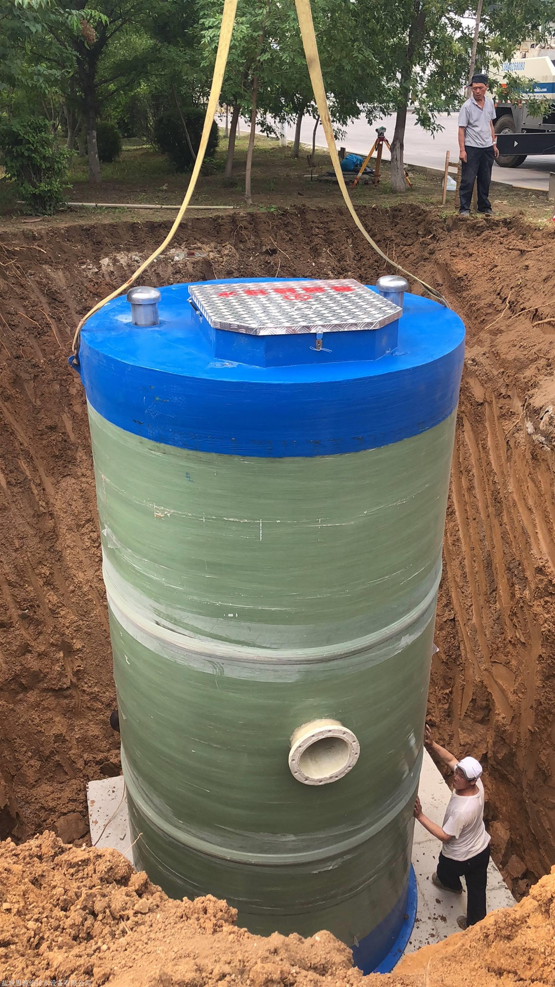 玻璃钢污水提升泵站污水提升设备