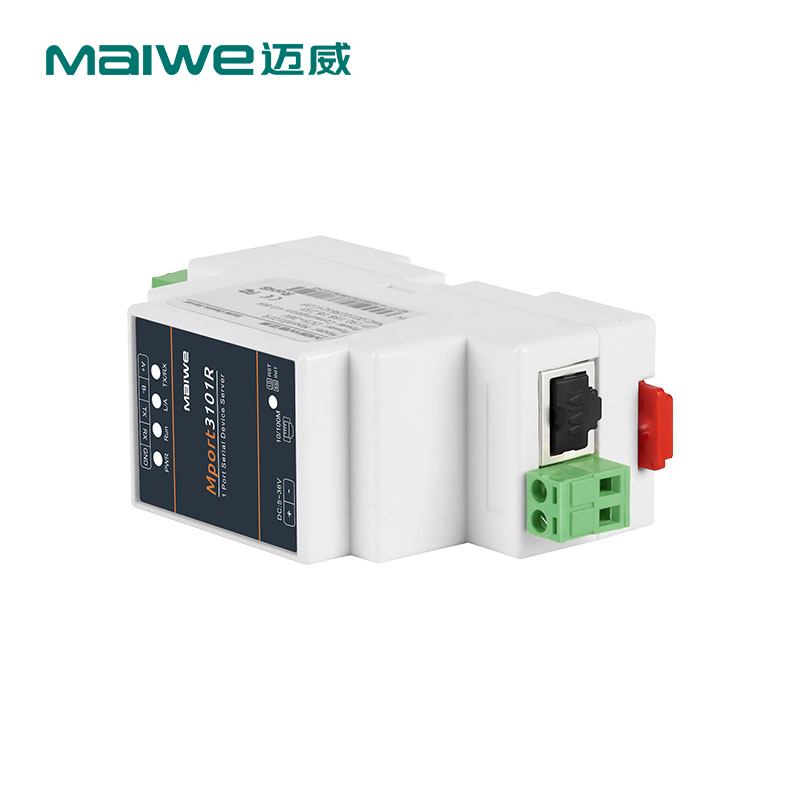 迈威Mport3101R工业级导轨式串口服务器 1路RS232/485转以太网 1路导轨式串口服务器
