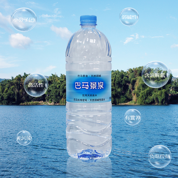 巴马景泉旅行饮用水运动大瓶水1.5L