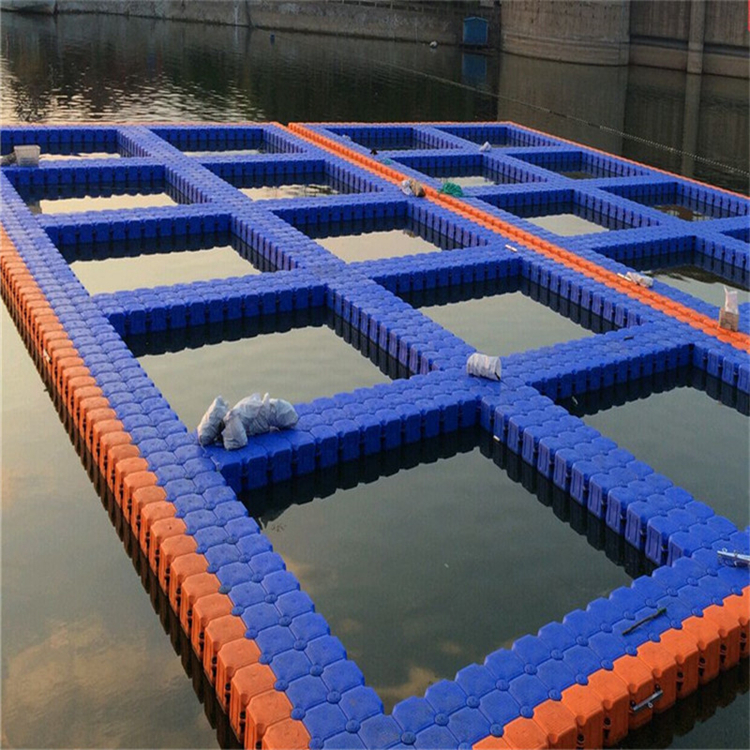 水产养殖网箱水产养殖网箱塑料浮筒 拼接组合式水上码头摩托艇泊位浮筒