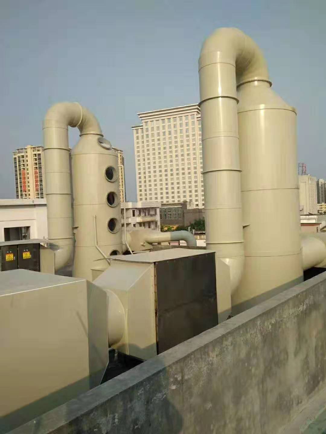 PP废气处理喷淋塔废气洗涤塔报价 废气处理设备 PP喷淋塔图片