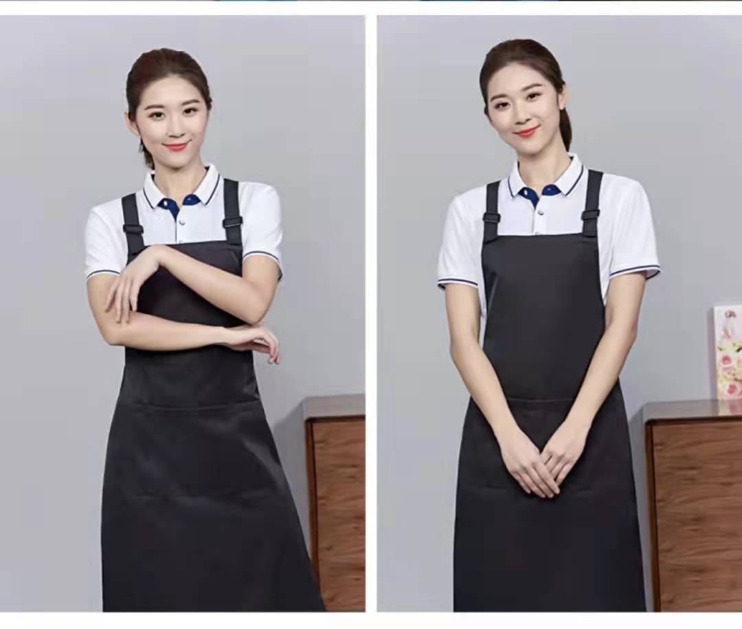 广告围裙定制 logo印字韩版时尚花店奶茶店餐饮厨房男女工作服订做图片