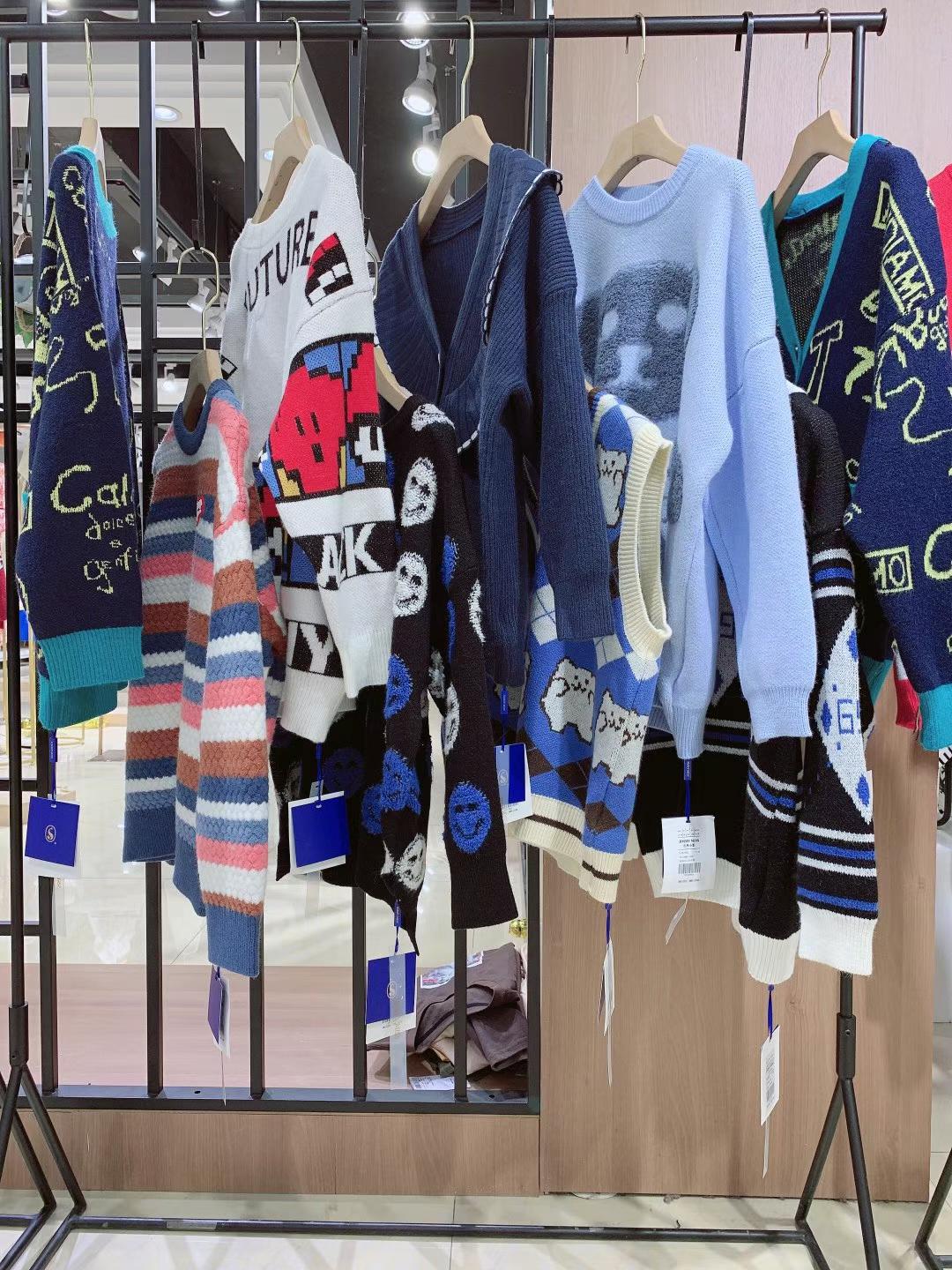 热卖单品吉米小熊蓝标系列当季新款品牌毛衣女装专柜正 品直播货源