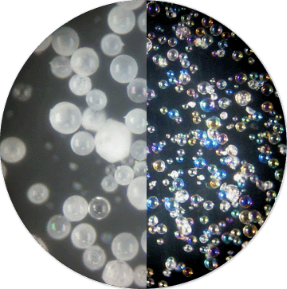 中空密闭的球形、超轻质填充材料  玻化白色空心玻璃微珠K1-K8