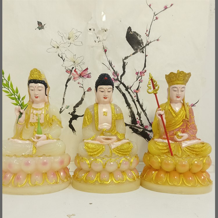 七方佛祖像 过去七佛图片 未来弥勒佛像 释迦牟尼佛像 定制树脂佛像 传统工艺制作图片