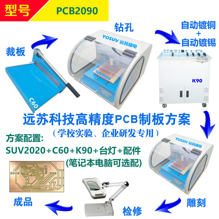 快速PCB雕刻机 线路板雕刻机 PCB2090制版设备 远苏精电