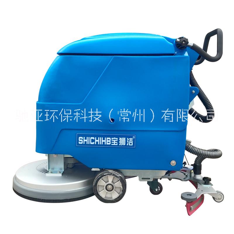 江苏常州超市商场菜场手推式小型自动洗地机沃驰V-BT30X
