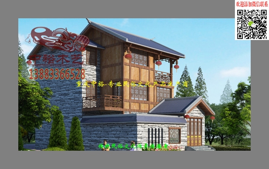 重庆本地厂家供应度假木屋户外防腐木厂家设计加工价格图片