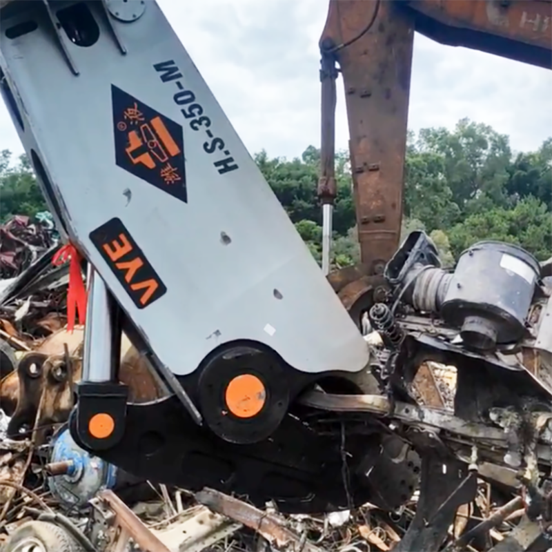 潍液机械 挖掘机拆车剪 旧车辆拆解设备 挖掘机属具 生产销售图片