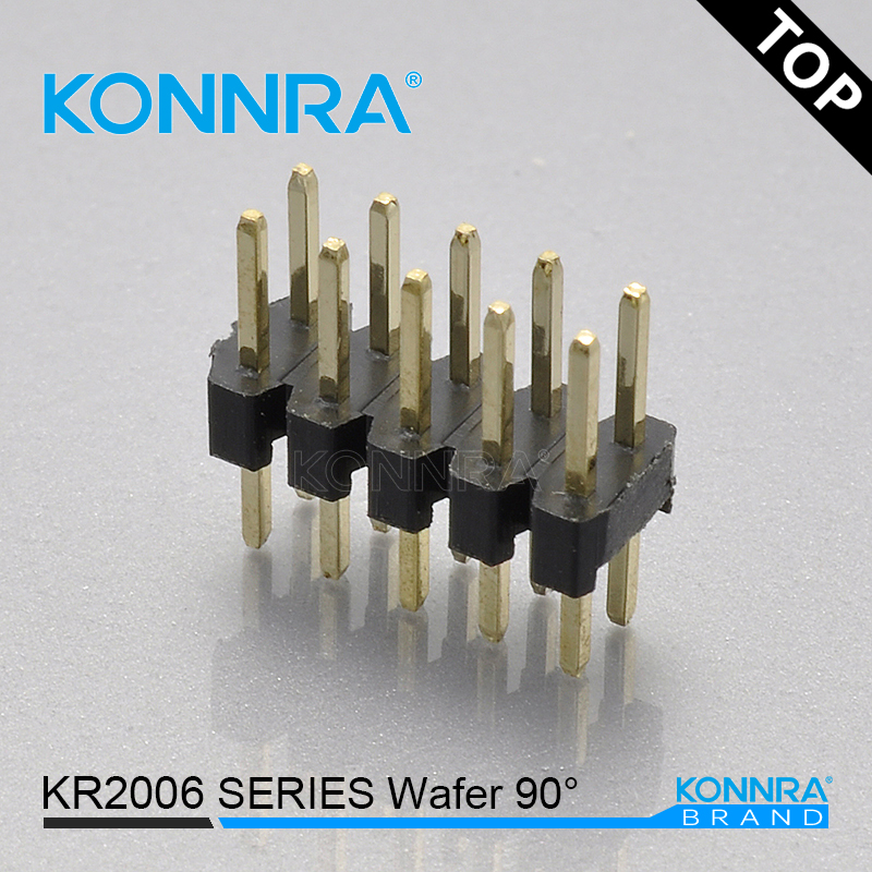 东莞市KR2006-1厂家KONNRA现货 KR2006-1双排DIP无凸门控系统用仿杜邦2.0连接件