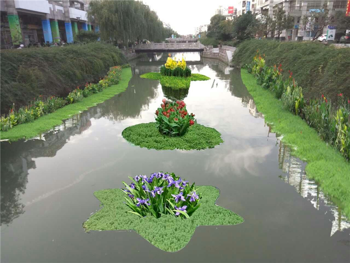 水生植物浮岛制作 北京水生生态浮岛搭建制作