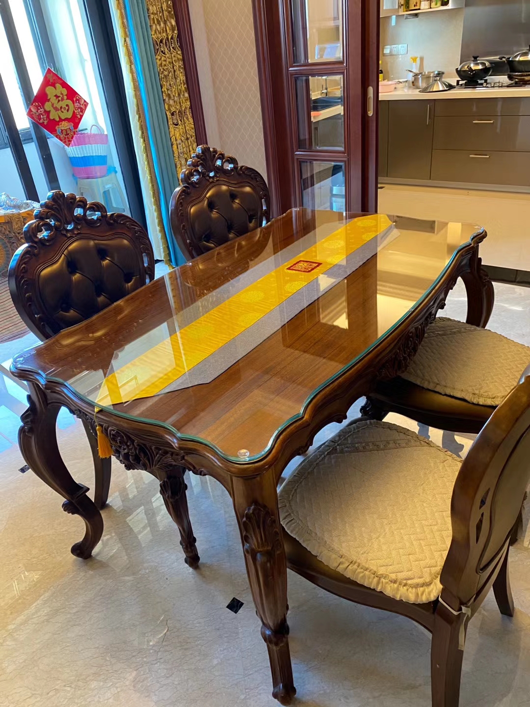 北京定做钢化玻璃桌面茶几垫家用台面板圆形长方形异形桌面