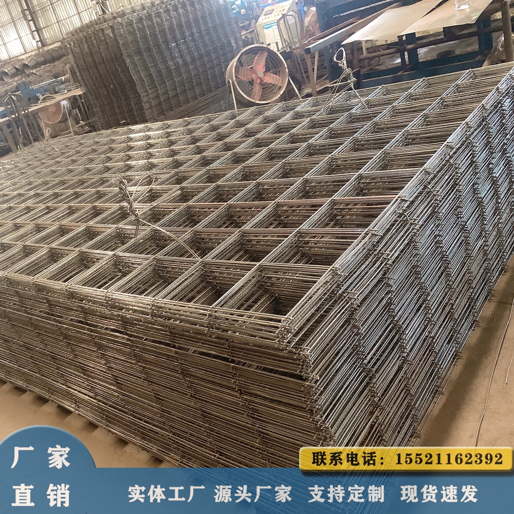 广州厂家现货钢筋网片 建筑工地用碰焊网片 黑网片
