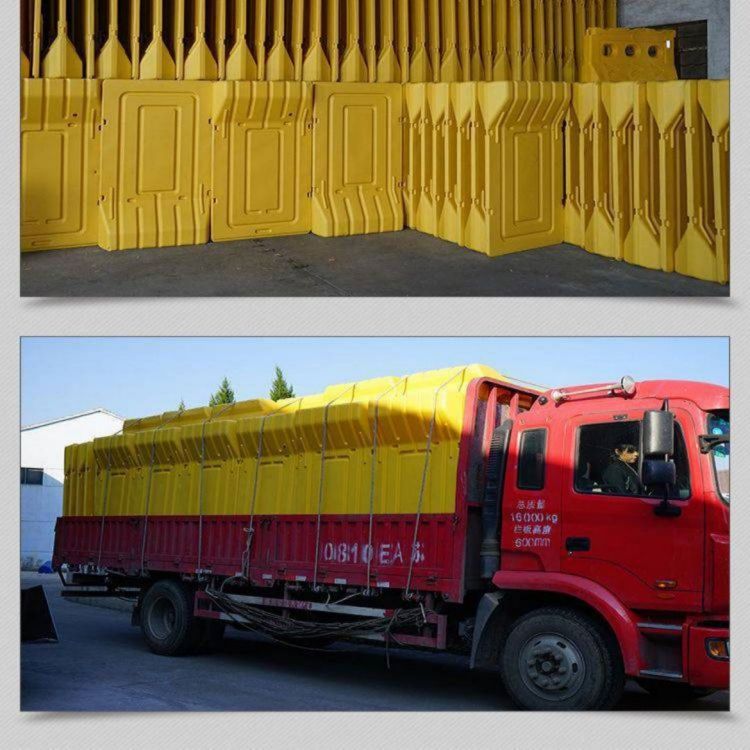 红色水马 广州花都二手水马 塑料围挡高度1.8米