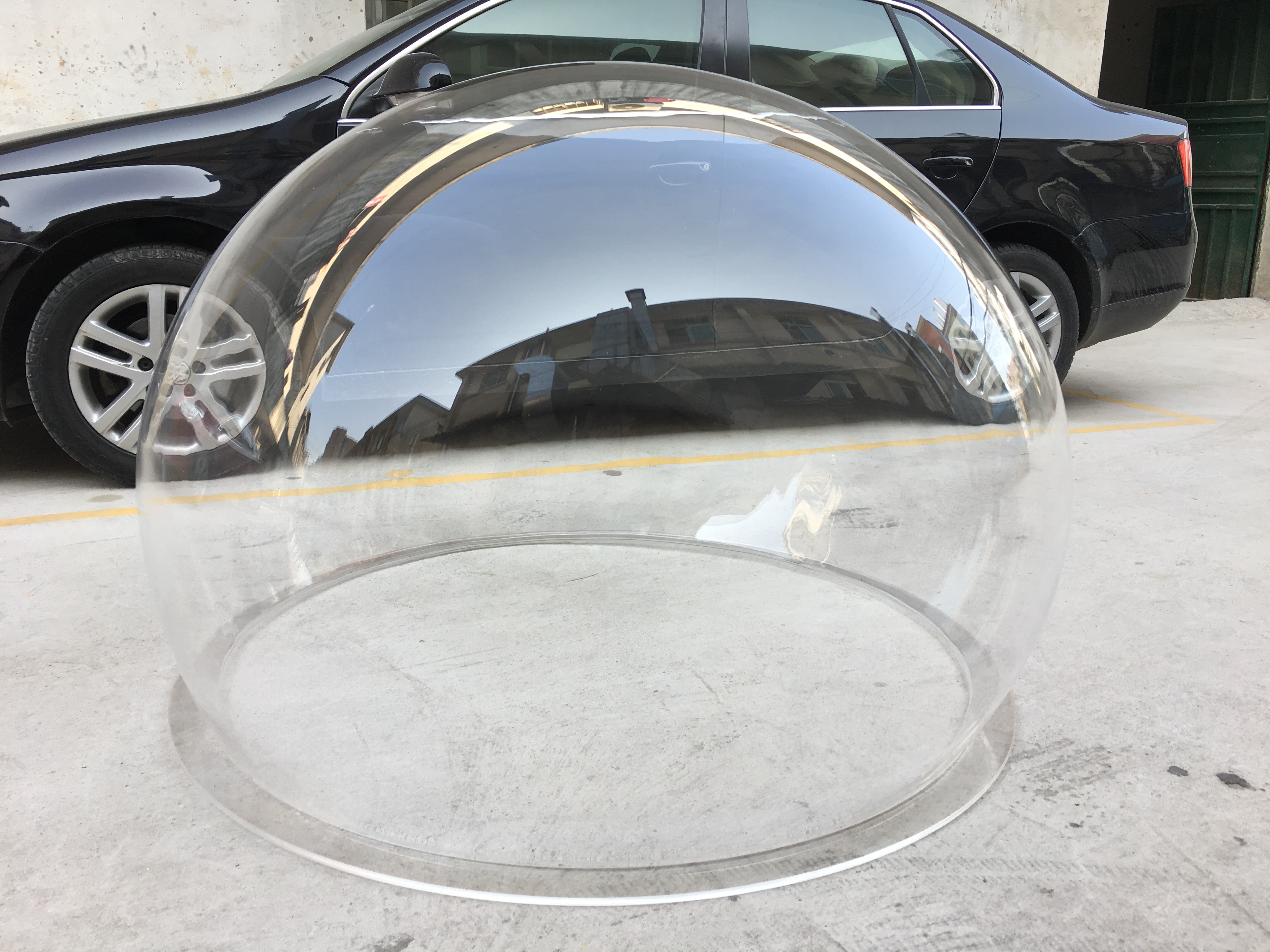 定制亚克力高透明半球罩有机玻璃半圆球乳白色灯罩装饰罩子玻璃罩