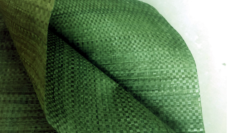 绿色宽丝细丝物流OPP编织袋